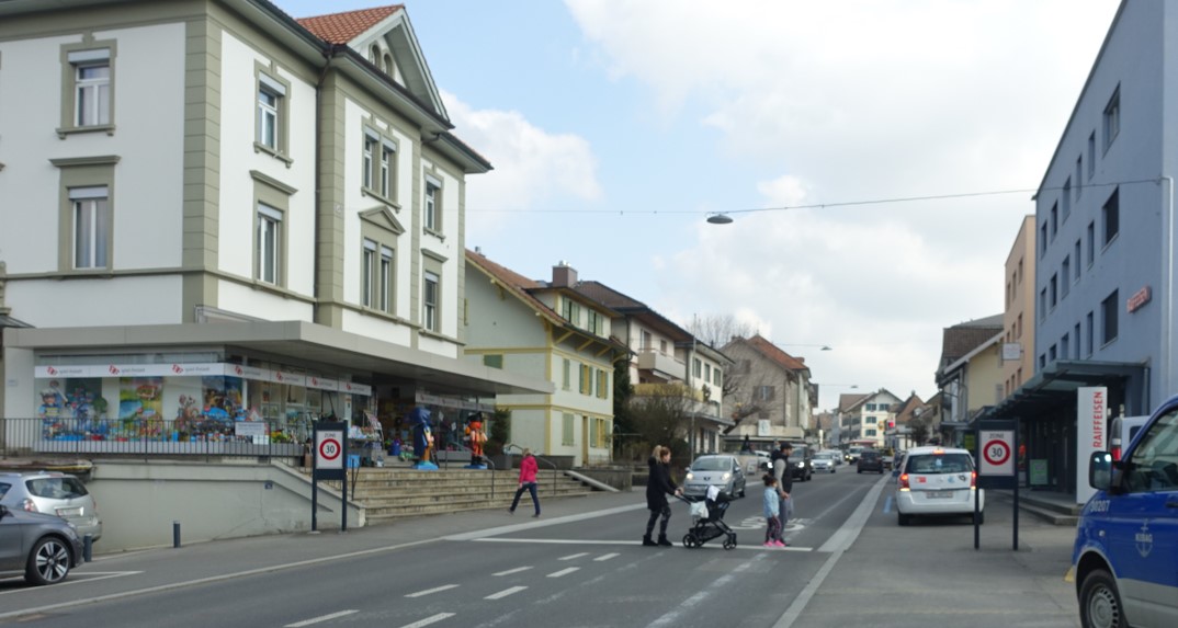 Huttwil, Ortsdurchfahrt Fussgängerquerungen